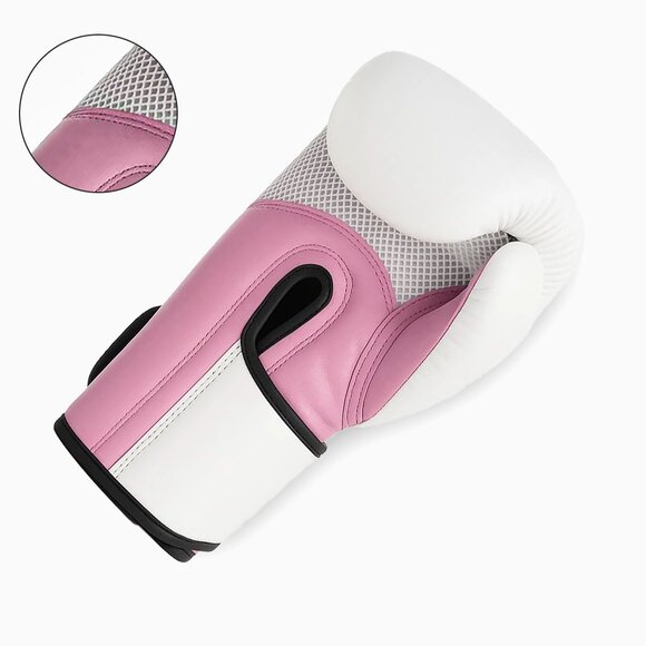 Stellman Winning Boxing Gloves White Pink Training Sparring Punching Gear NEW - Picture 3 of 6